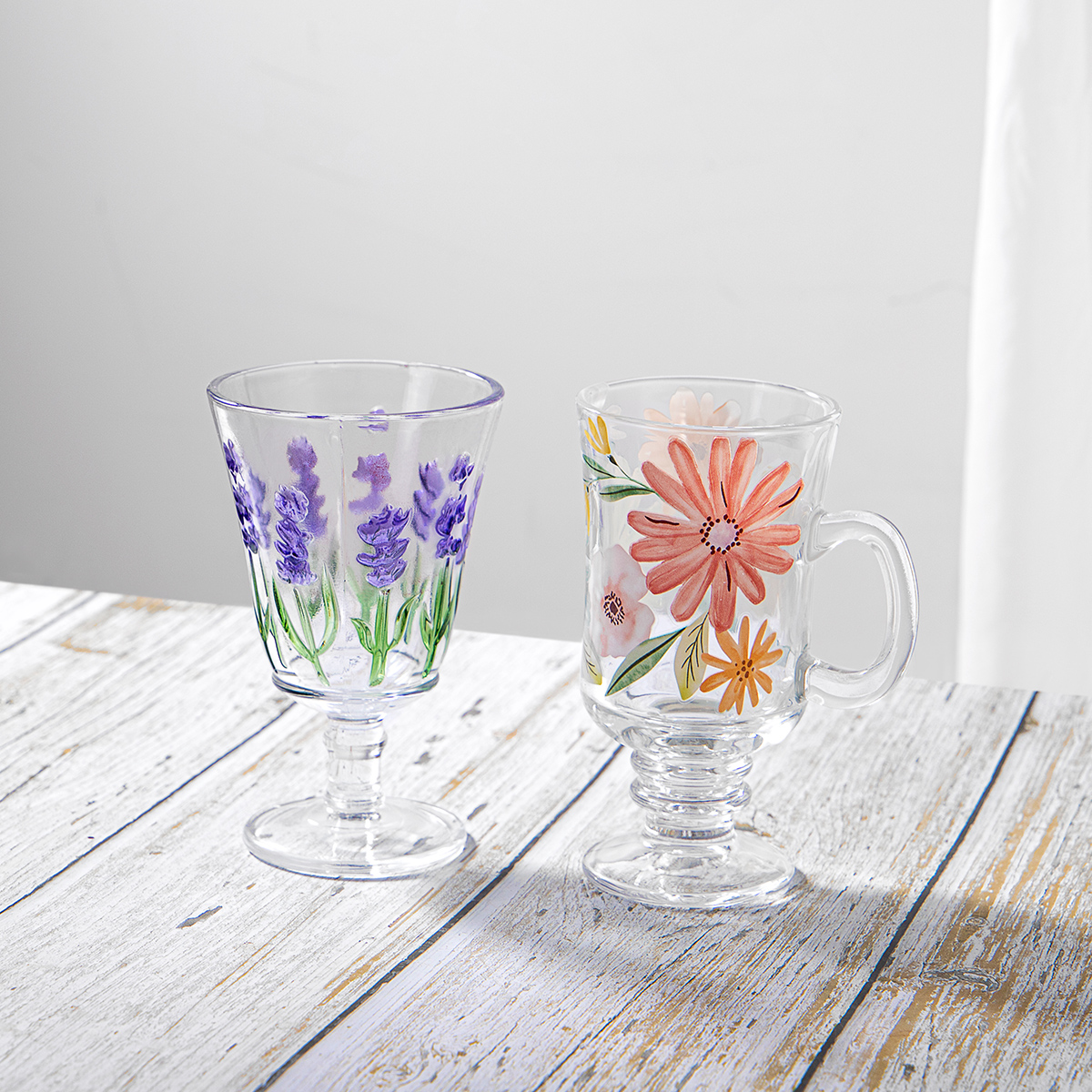 decal glass cup
