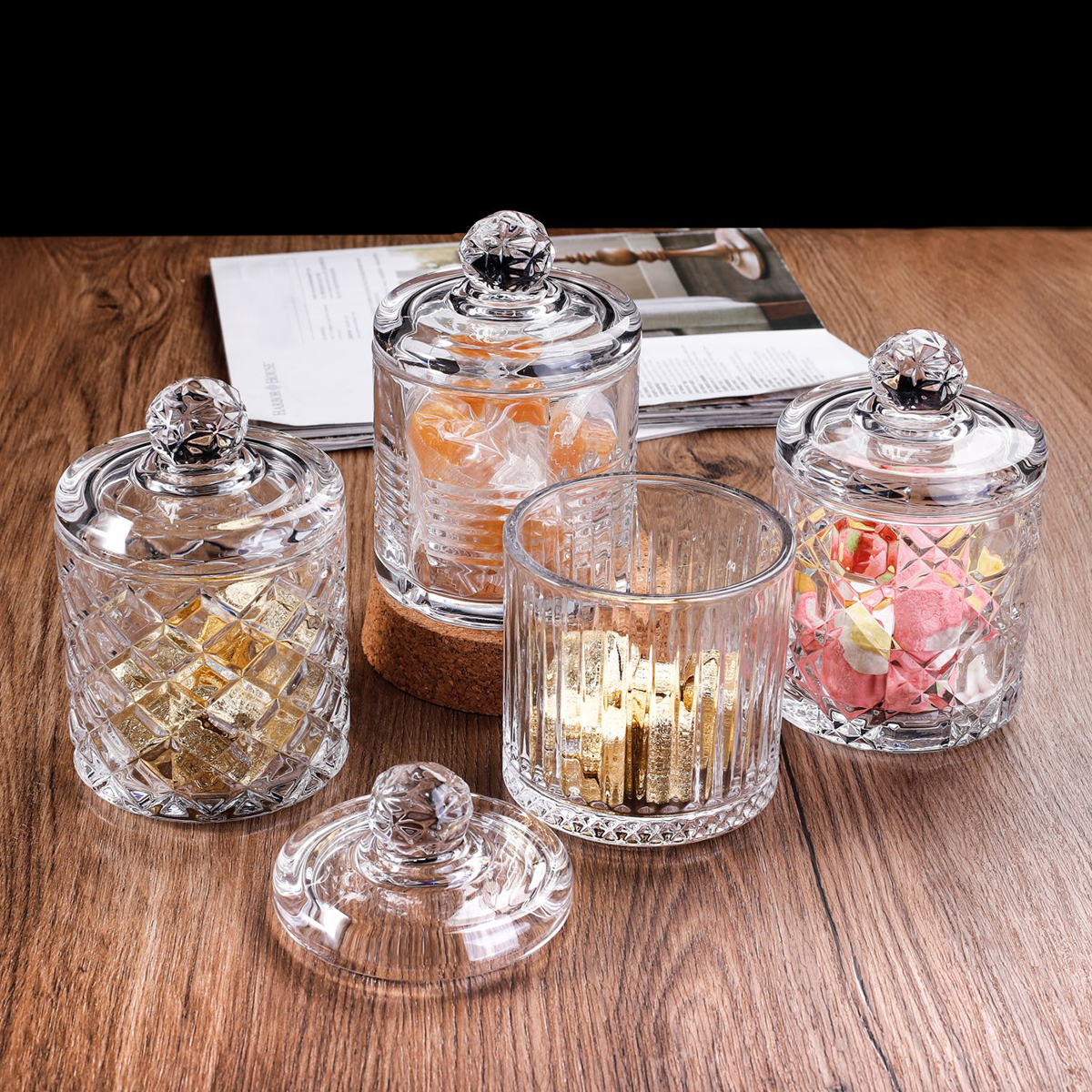 Glass Food Glass Storage Bottles & Jars Minimalist