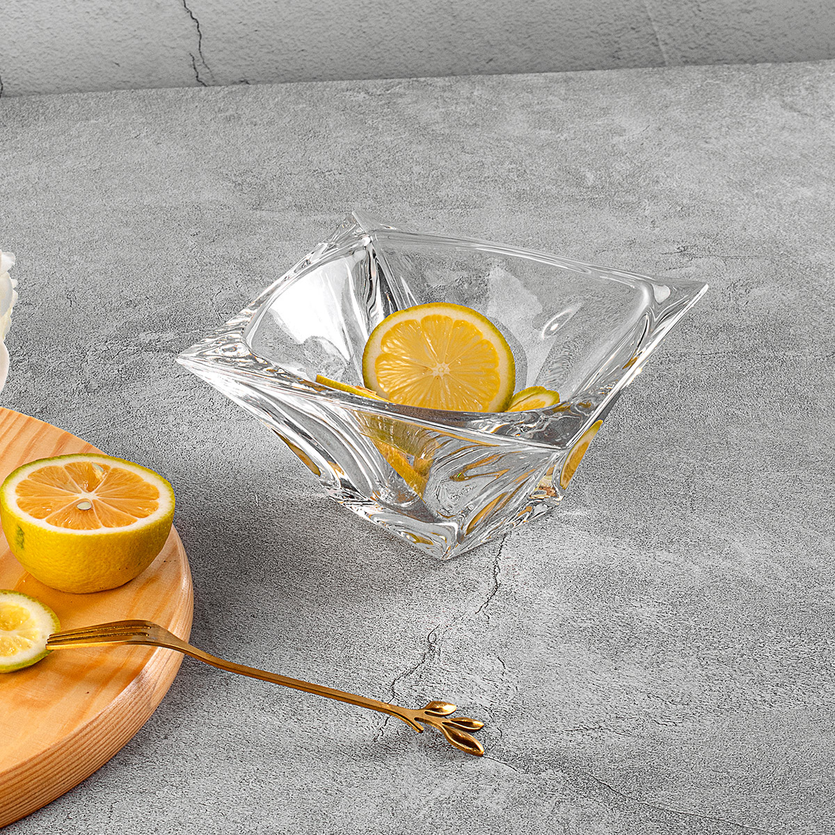 Crystal Glass Fruit Plate for Decoration