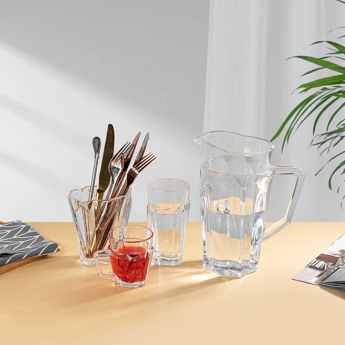 7pcs drinking glass set for hotel and homeware