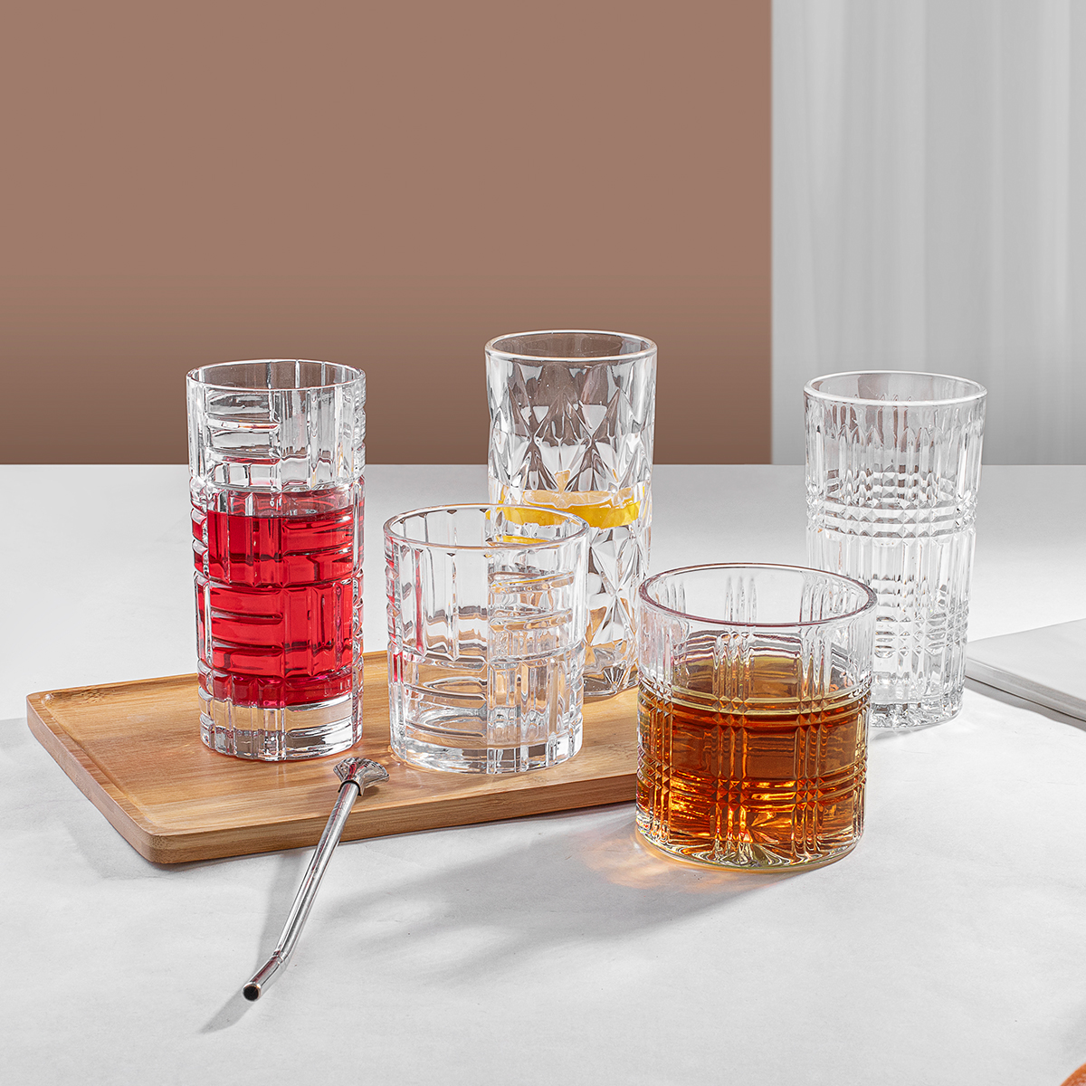 Factory Wholesale Clear Whiskey Glass Cups for bar