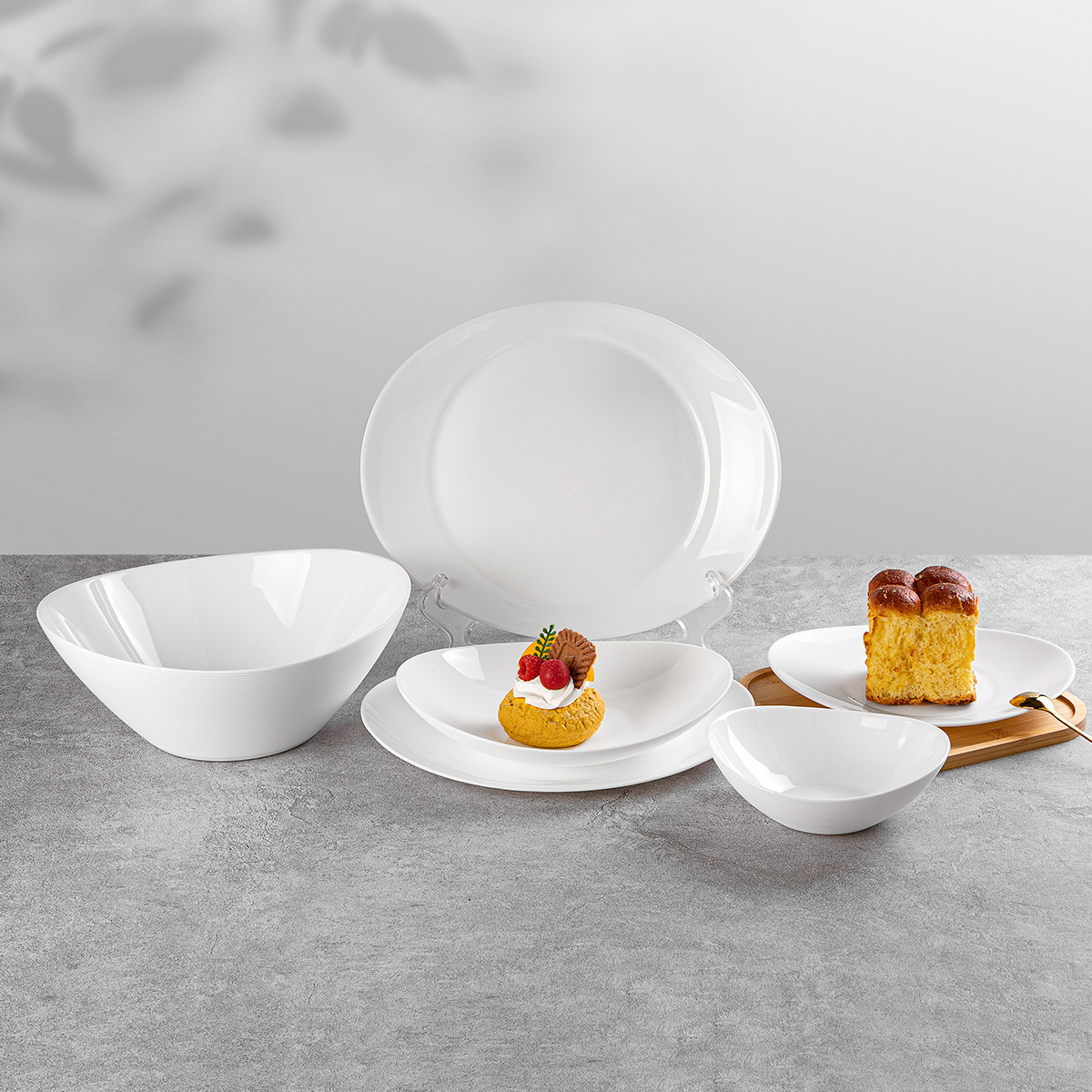 Opal Glass Dinner Set