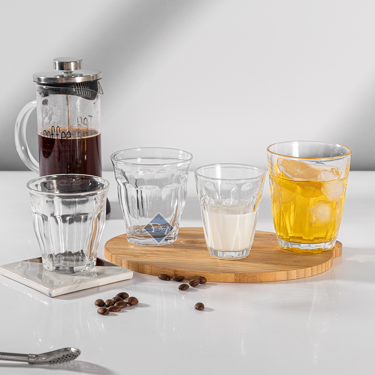 Tempered Classical Wine Water Juice Tumbler for bar Restaurant