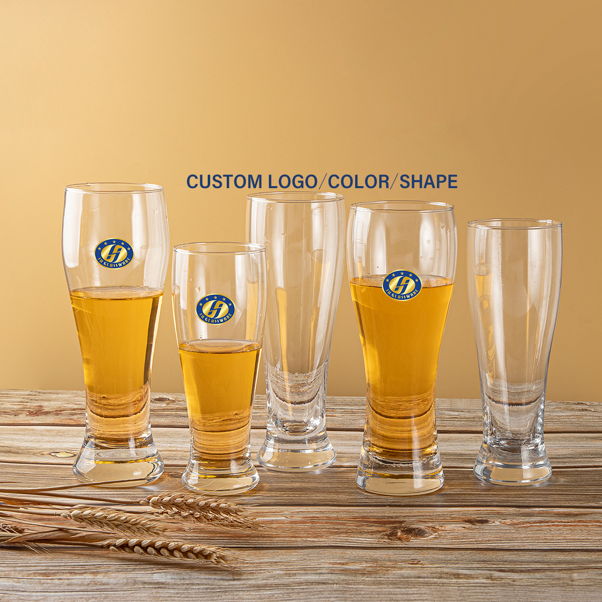 Custom Design 450ml/600ml/700ml Beer Glass Cup for bar