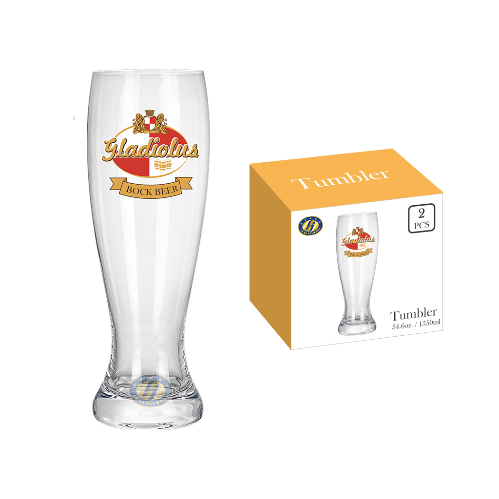 Custom Beer Glasses With Logo for Bar Party