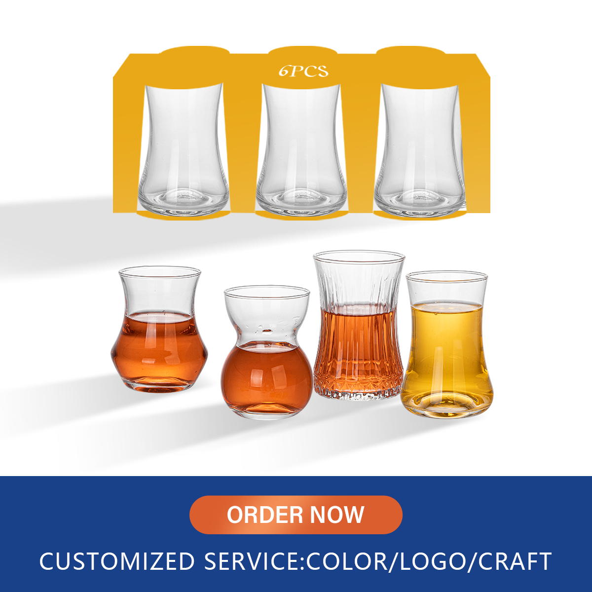 Custom Unique Shaped Glass Coffee Cup