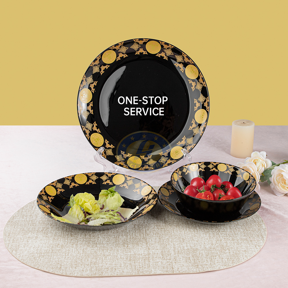 26 / 33 Pcs Tempered glassware Opalware