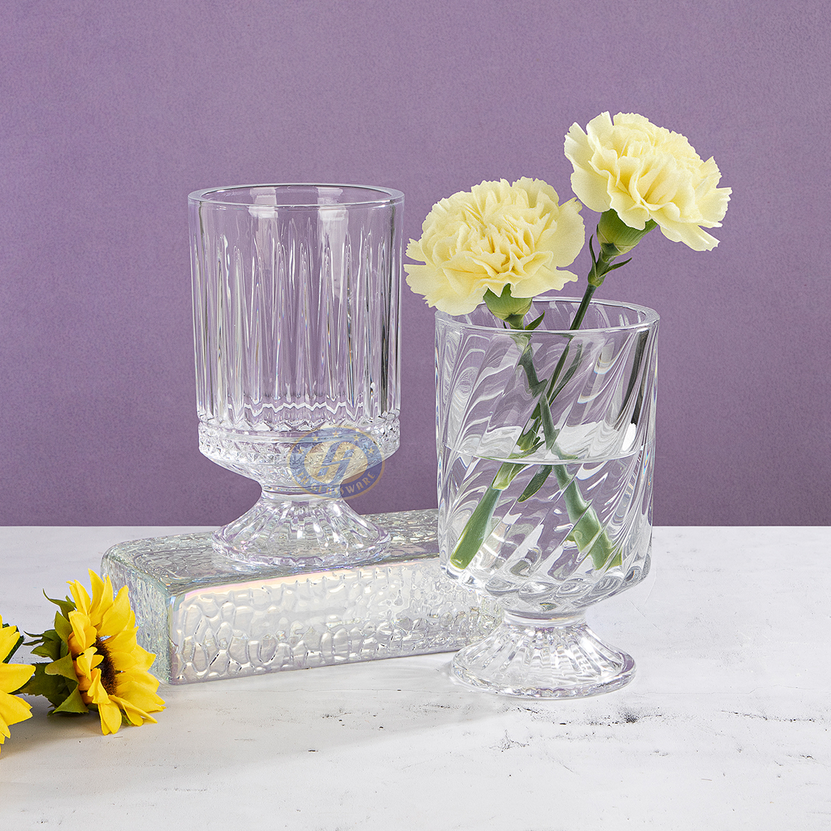 Creative Glass Vase With Stand