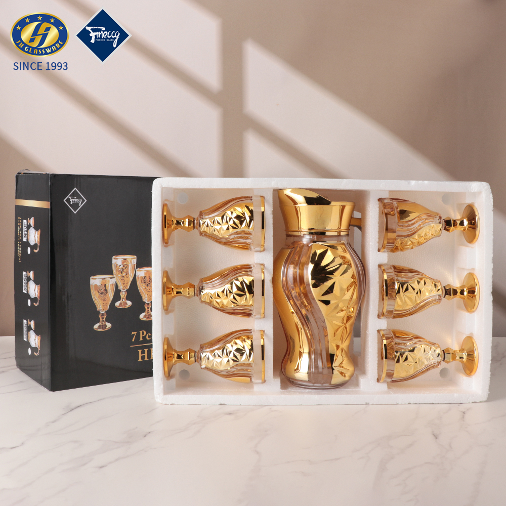 7pcs Glass Water Jug Set With OEM/ODM Service