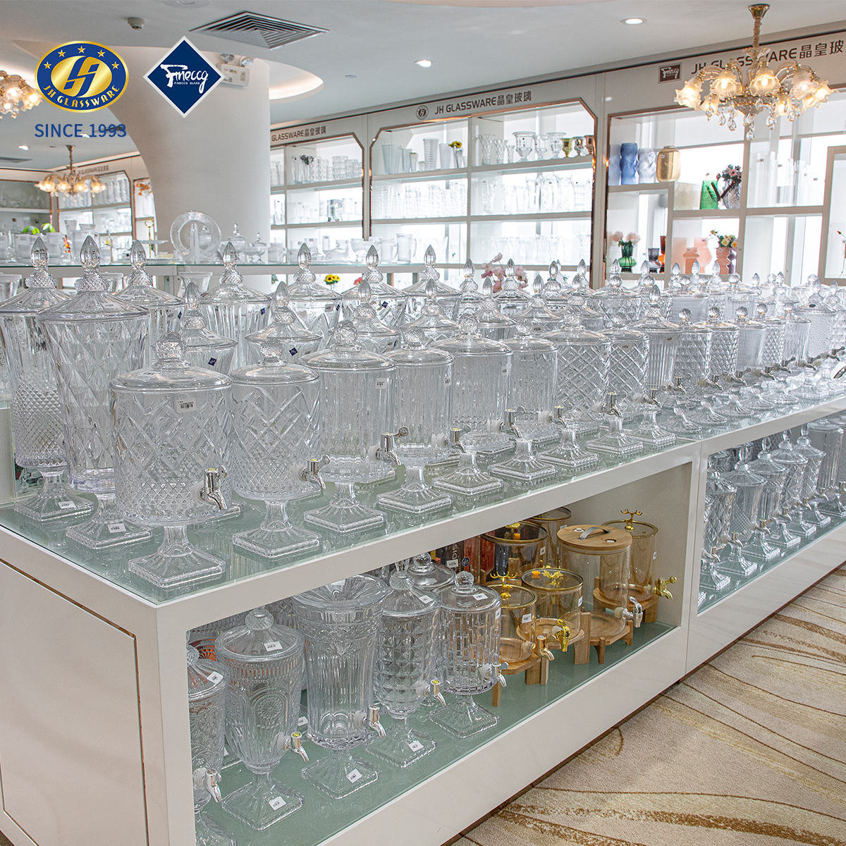 Premium Glassware Collection - Beverage Dispensers & Tableware from Our Factory